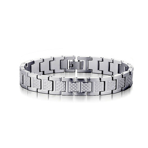 Bracelet magnétique ajustable en acier inoxydable plaqué or 18 carats pour <span class=keywords><strong>homme</strong></span> et couple - Grande vente - Product Image 5