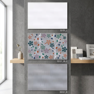 Azulejos de pared de cerámica brillante de 300x450mm de alta calidad, diseño moderno de espejo 3D, acabado esmaltado pulido, decoración de baño - Product Image 3