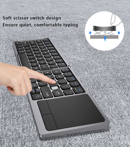 Đa-Thiết Bị Tương Thích Có Thể Gập Lại Cho Bluetooth Bàn Phím Với Touchpad Cho IOS Android Cửa Sổ Máy Tính Xách Tay Máy Tính Bảng Điện Thoại Thông Minh - Product Image 4