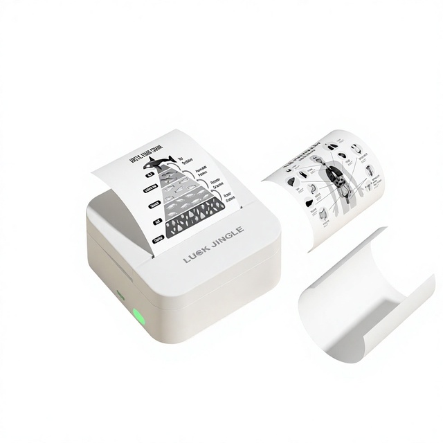 Luck Jingle D1 Mini Thermal Printer Wireless Pocket Portable for Study Notes Journaling DIY Kids Holiday Gift