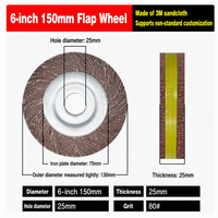 Fortunebrasive Disques à lamelles 5 pouces 125 mm, noyau en aluminium 25 mm d'épaisseur, grain 40-1000, disques abrasifs en tissu pour le meulage et l'ébavurage des métaux, OEM