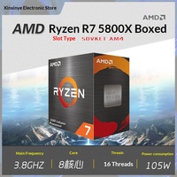 Pour processeur de bureau AMD Ryzen 7 5700X (chipset non emballé), 4e génération AM4, huit cœurs, seize threads, 7 nm, 3,8 GHz, 64 bits