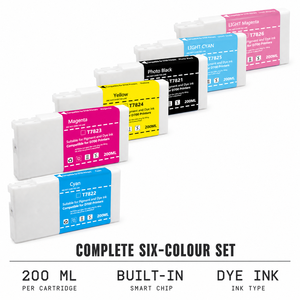 Cartucho de Tinta Compatible con OCB para EPSON T7821 T7822 T7823 T7824 T7825 T7826, Cartucho de Tinta de 200 ml con Chip para EPSON SL-D700 - Product Image 1
