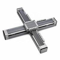 Module linéaire de précision semi-fermé en alliage aluminium-magnésium avec vis à billes, pour système de levierage croisé XYZ à deux axes