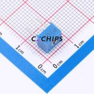 Résistance/potentiomètre réglable 3362P-103-LF, composant traversant (THT)-3P, 7x6,8 mm, résistance 10 kOhm, 10 %, 500 mW, 250 ppm/ ℃ - Product Image 1