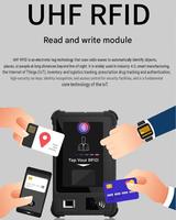 Tablette Android robuste 8 pouces 4G Android 11 4 Go + 64 Go avec lecteur LTE NFC UHF RFID et scanner de codes-barres pour l'inventaire d'entrepôt (vente en gros)