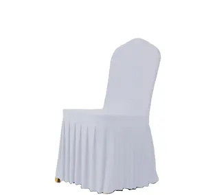 stretch chair covers, Super Fit Pleated Banquet Chair Seat Cover