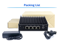 Dispositivo Micro Firewall con Tel J3160, 4 Puertos GbE LAN, HD-MI, 2x Mini PCIe, Router VPN PfSense para Gateway de Seguridad de Red sin Ventilador