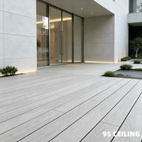 Suelo de Exterior Impermeable de WPC, Fácil de Instalar, con Sistema de Bloqueo, Aspecto de Madera, Sin Herramientas, para Bricolaje, para Balcón, Terraza