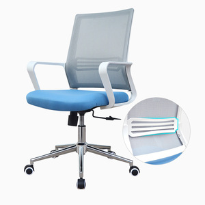 Chaise de bureau ergonomique réglable en hauteur, pivotante, avec accoudoirs fixes, pour usage domestique et commercial - Product Image 4