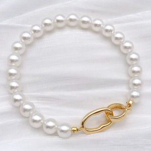 Cierre ovalado para pulsera, 10x26mm, plateado y dorado, conector de joyería DIY para accesorios creativos - Product Image 4