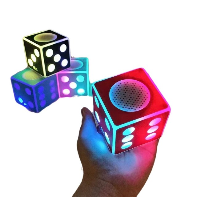 Redwingy HY120 Wireless Bluetooth Speaker Outdoor Mini Portable Rubik's Cube Small Stereo RGB Color Lights With FM Radio