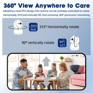Alta Qualidade 3MP Home <span class=keywords><strong>Mini</strong></span> Ptz Segurança <span class=keywords><strong>Camera</strong></span> <span class=keywords><strong>Wifi</strong></span> Indoor <span class=keywords><strong>Camera</strong></span> 360 Degree Cctv <span class=keywords><strong>Camera</strong></span> - Product Image 4