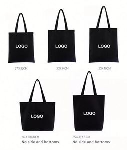 Eco-Friendly <b>Plain</b> Organic Reusable Cotton Shopping <b>Large</b> Size <b>Canvas</b> Tote Bag With Custom Logo - Product Image 6