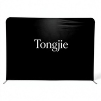 Support de toile de fond en tissu tendu 3*4 personnalisé de haute qualité avec impression sur mesure