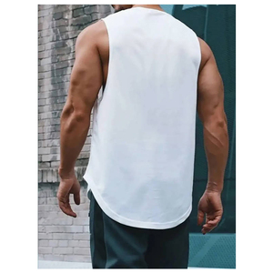 2025 hommes décontracté été Muscle Fitness gilet respirant Hip Hop Style tricoté sans manches T-shirt pour <span class=keywords><strong>basket</strong></span>-ball débardeurs - Product Image 5