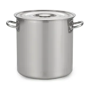 Muxing Multi-size Commercial 201 & 304 Stainless Steel Rice Stock Pots For Restaurants & Hotels Kitchen Cooking Soup