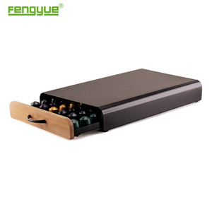 Support de <span class=keywords><strong>tiroir</strong></span> à capsules pour café <span class=keywords><strong>Nespresso</strong></span> Type debout Organisateur de vaisselle en métal pour boissons - Product Image 2