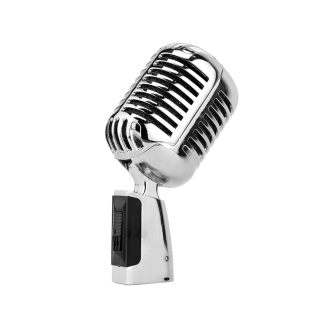 Door to Door Shipping Vintage Style Stage Dynamic Microphone Karaoke Player for Home Party KTV Music Singing Playing