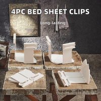 4 pièces attache d'angle en plastique robuste pour draps de lit Zumber bandes de verrouillage pinces pince feuille rester ferme tous les articles ménagers divers