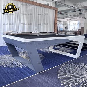 Table de billard de haute qualité au design moderne, prix de gros pour boutique en ligne, 7ft, 8ft, 9ft, table de billard d'intérieur haut de gamme avec dalles - Product Image 4