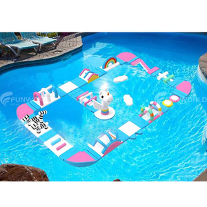 Juegos inflables <span class=keywords><strong>de</strong></span> PVC en el agua Flotadores inflables para lagos Juegos <span class=keywords><strong>de</strong></span> deportes acuáticos portátiles Obstáculos <span class=keywords><strong>de</strong></span> agua - Product Image 1