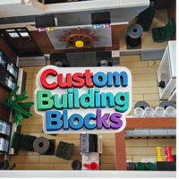 Blocs de construction MOC personnalisés en ABS, œuvre d'art sur mesure, cadeau d'anniversaire d'entreprise pour les employés