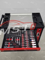 Armoire à outils personnalisée OEM à 7 tiroirs en matériau SPCC avec 258 pièces d'outils de bricolage pour garage, capacité de charge de 250 kg