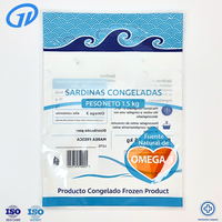 Bolsa de Plástico para Alimentos de Cadena de Frío para Camarones y Pescado Congelados, Congelación Profunda -40C, Alta Barrera, Impresión Personalizada, Directo de Fábrica