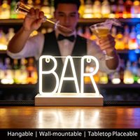 Enseigne néon LED lumineuse Zhilin en promotion, lettres lumineuses pour publicité, parcs, bars, pubs, étanche IP65 avec certifications CE RoHS