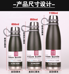 Premium New Sus 316 Wholesale Double Wall Vacuum Insulated Stainless Steel Flask <b>Bottle</b> Manufacturer - Product Image 2