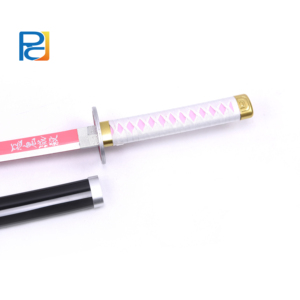Épée <span class=keywords><strong>Katana</strong></span> Anime en <span class=keywords><strong>Bois</strong></span> de Bambou et Plastique de 78 cm pour <span class=keywords><strong>Demon</strong></span> <span class=keywords><strong>Slayer</strong></span> Tsuyuri Kanawo Kimetsu No Yaiba, Cadeau RDL avec Logo Personnalisé - Product Image 5