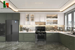 SANHUAN HUALAN elegante in legno aperto scaffale armadio da <span class=keywords><strong>cucina</strong></span> Set per cucine - Product Image 6