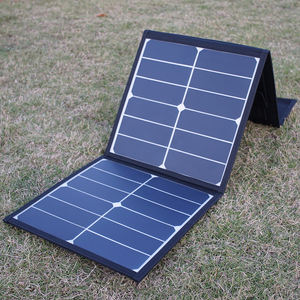 Caricabatterie Solare Flessibile Pieghevole Monocristallino ad Alta Efficienza 45W/60W USB 5V 23% Power Bank per Telefono Cellulare Nero - Product Image 6