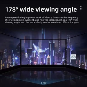 Moniteur de jeu incurvé de 34 pouces, 165 Hz, 1 ms, WQHD, 21:9, écran ultra-large IPS sans cadre, éclairage RVB, écran de bureau pour joueurs PC - Product Image 4