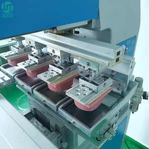 Impresora de almohadilla de tampón de alta velocidad de <span class=keywords><strong>4</strong></span> colores, máquina de impresión de almohadilla automática semiautomática para botella de plástico de vidrio de Perfume redondo, tapa de taza - Product Image 3