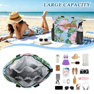 Bolso Tote para Mujer con Estampado Floral y Cierre de Cremallera, Diseño Moderno, para Todas las Temporadas - Product Image 2