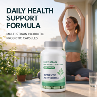 Capsule Probiotique Multi-Souches Personnalisée OEM avec Emballage Protecteur d'Humidité Actif Aptar CSP Activ-Bottles