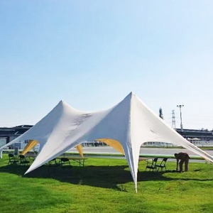 Tente dôme de <span class=keywords><strong>camping</strong></span> extérieure imperméable Premium Extra Large Cloud Top Canopy 3-Peak Octopus Lotus Sun Shelter - Product Image 4