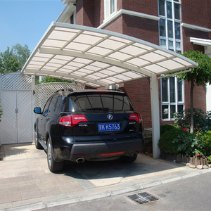 Modern Aluminum Car Port Kit Polycarbonate <strong>Roof</strong> for Outdoor Car Parking-Customizable Size Waterproof Nature 15-Year Warranty - Product Image 3