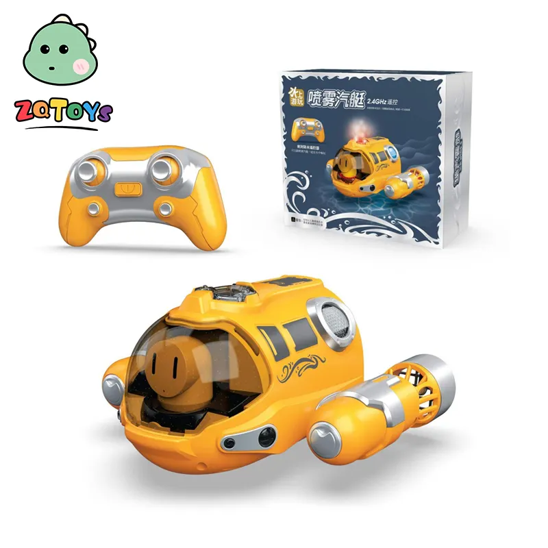 고속 원격 제어 장난감 보트 프로펠러 핫 세일 2.4GHZ 전기 놀이 플라스틱 보트 작은 배 어린이 플라스틱 상어 목욕 장난감