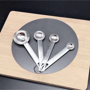 Stainless Steel <b>Measuring</b> <b>Spoons</b> 4 Piece Set Long Handle Dishwasher Safe Baking Kitchen Cooking Seasoning <b>Spoon</b> Set - Product Image 1