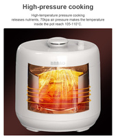 Cuisinière à pression numérique 4L de qualité export, 900W, cuve intérieure antiadhésive, 10-en-1 multifonction, fonctionnement à une touche, protection contre la surchauffe