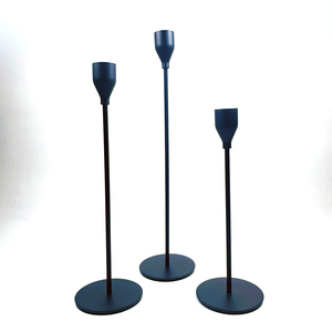 Juego <span class=keywords><strong>moderno</strong></span> de 3 piezas, candelabro de Navidad cónico de Metal, <span class=keywords><strong>farol</strong></span> decorativo y soporte para tarros - Product Image 2