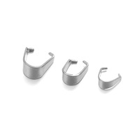 HP0170 Fermoir à pince en acier inoxydable 3x7mm pour collier, breloque, perle, pendentif, connecteur, accessoires pour la fabrication de bijoux