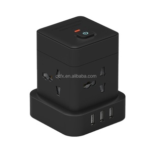 4 cách điện Cube mở rộng dải, <span class=keywords><strong>3</strong></span> USB <span class=keywords><strong>Power</strong></span> Cube ổ cắm với bảo vệ quá tải, <span class=keywords><strong>Power</strong></span> Cube Strips - Product Image 1