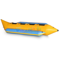 Bateau gonflable portable pour 10 personnes, grande embarcation flottante en PVC, bateau tractable, banane gonflable, flyfish à vendre