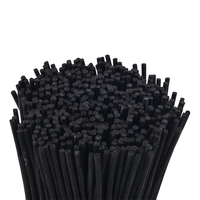 Bâtonnets en rotin de palmier noir et naturel écologiques et solides, longueur personnalisable, pour désodorisants d'intérieur