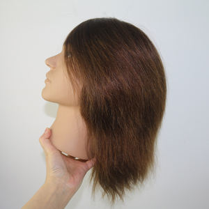 ผมมนุษย์แท้100หุ่นจำลองหัวช่าง<span class=keywords><strong>ตัดผม</strong></span>สำหรับฝึกทำผมตุ๊กตาสำหรับฝึกทำผม - Product Image 4