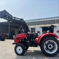Trattore Agricolo 4x4 80Hp a 4 Tempi con Certificazione CE, Caricatore Frontale e Spazzaneve